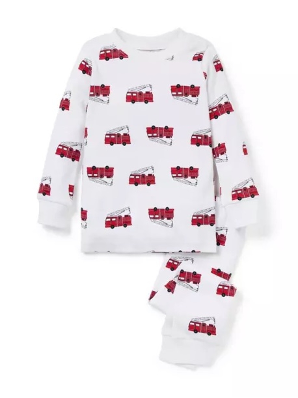 Janie and Jack Good Night Pajama In Firetruck - Long Sleeve/Pant-Size 8-NWT